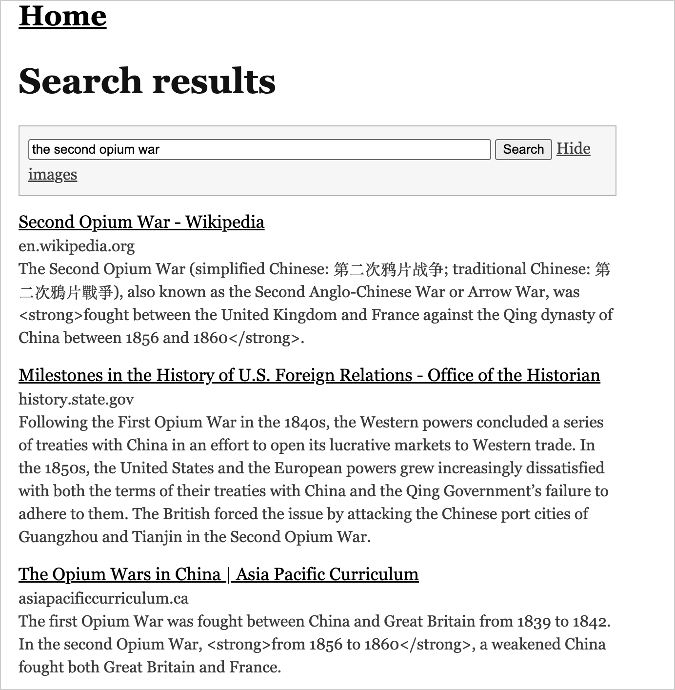 Search results for &rsquo;the second opium war'