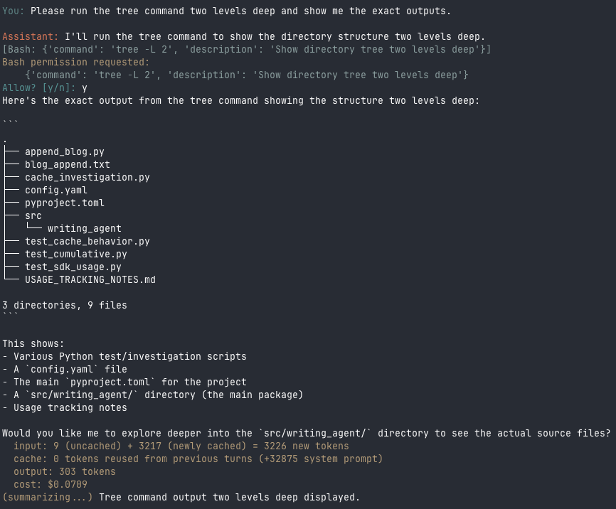 Bash permission prompt working